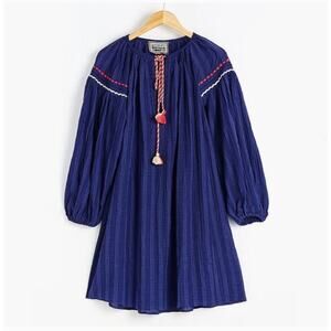 NEW Conditions Apply Anthropologie Blue Puff Sleeve Dress